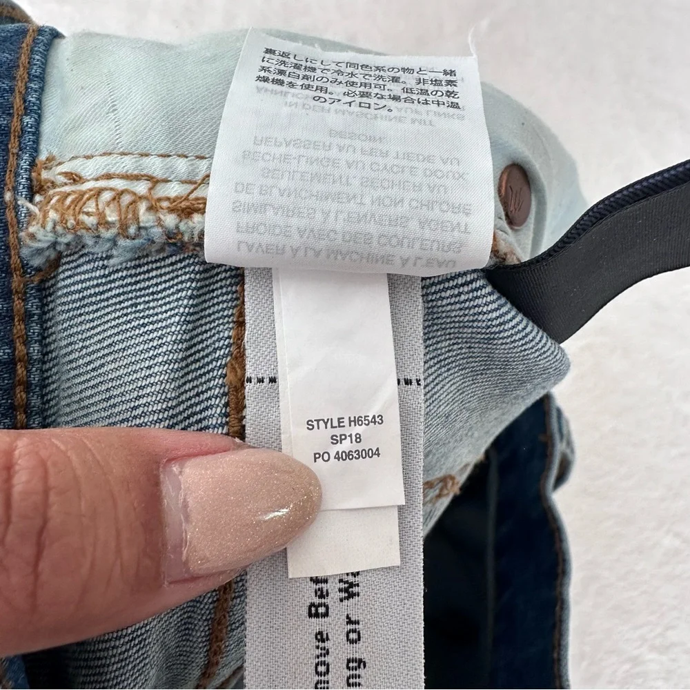 *SOLD* Madewell High-Rise Denim Shorts Button-Front Edition Size 26 - Picture 10 of 11